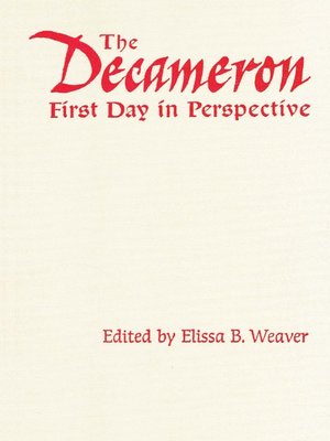 cover image of The Decameron First Day in Perspective